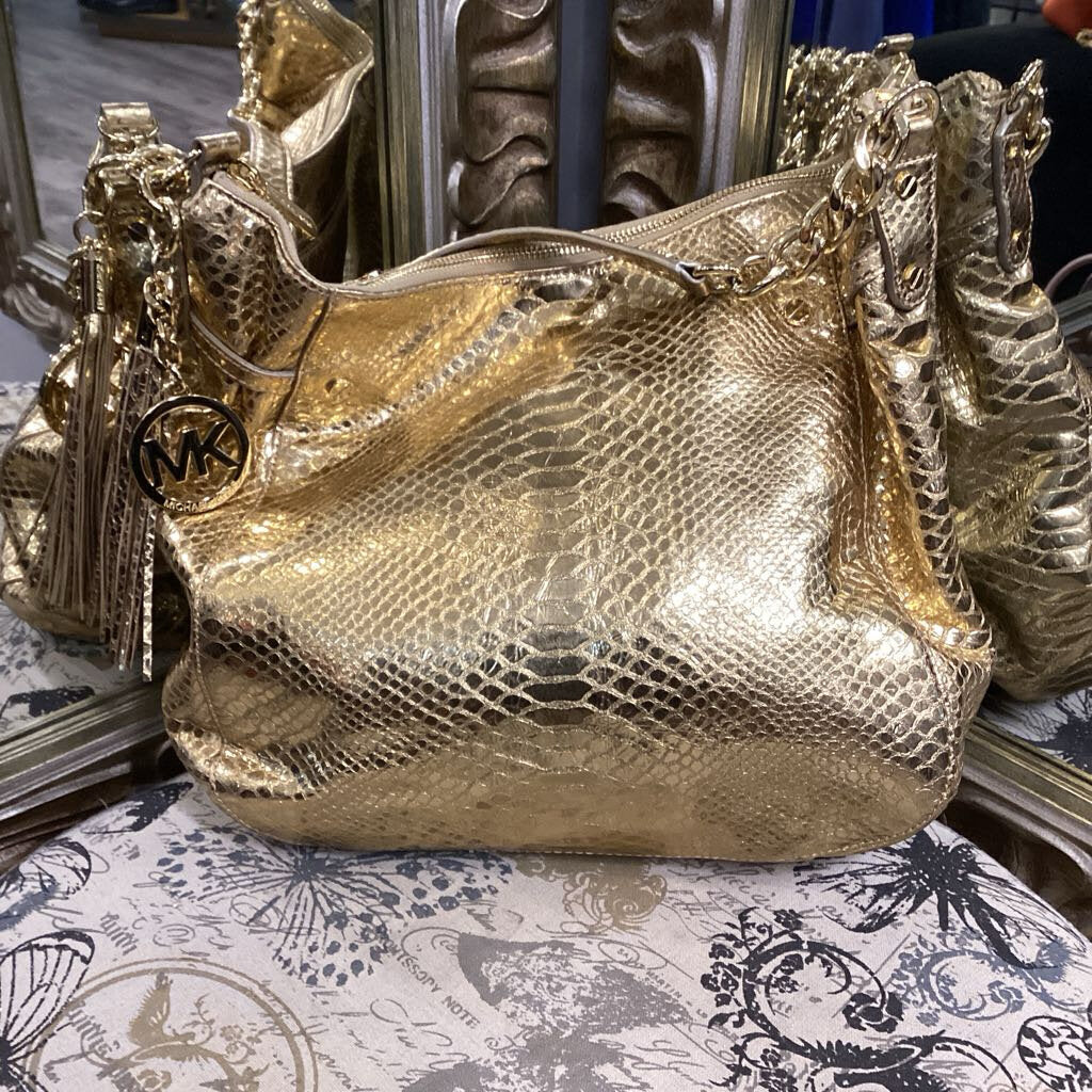 Michael Kors Metallic Croc HANDBAGS M