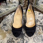Load image into Gallery viewer, Christian Louboutin Suede Peep Toe SHOES 39.5
