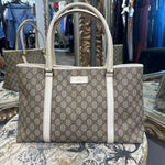 Load image into Gallery viewer, Gucci Supreme zip tote HANDBAGS M
