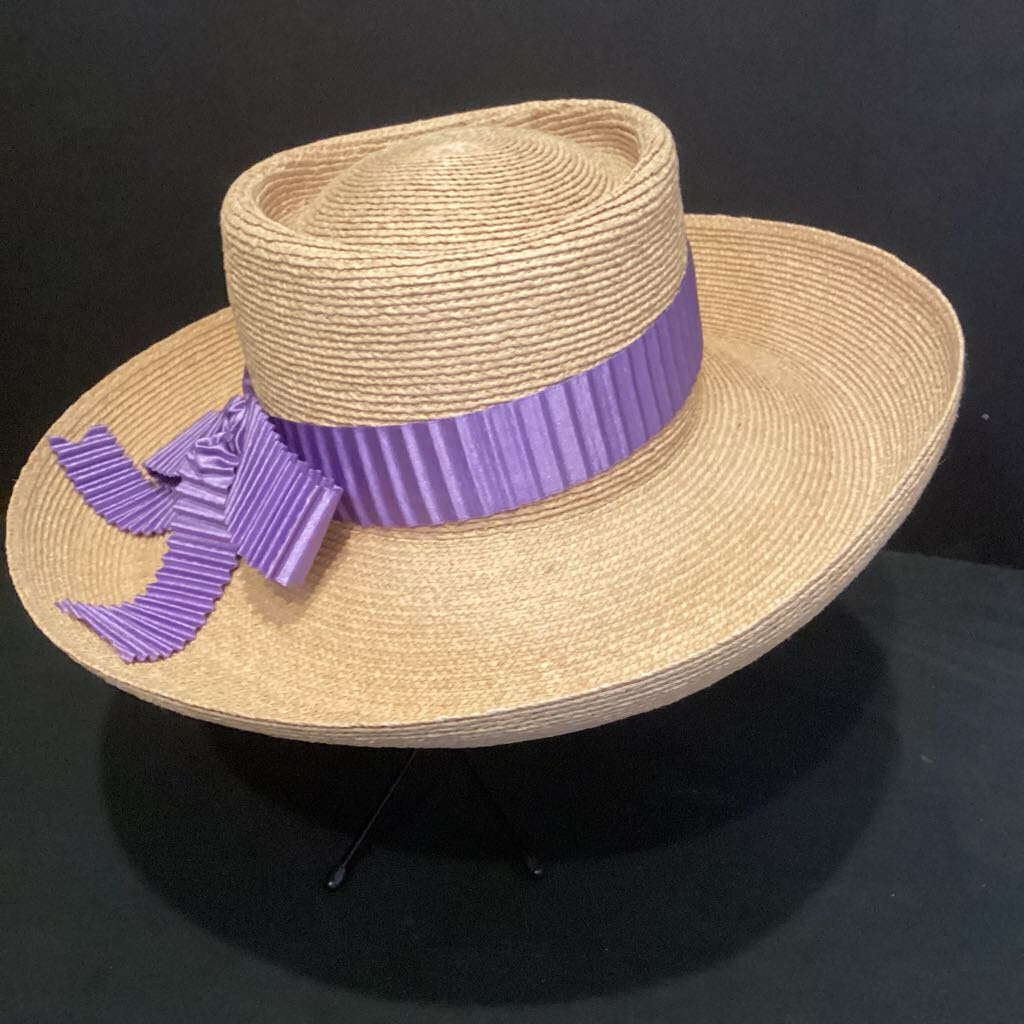 AnnaBell Ingall Straw w/Ribbon Brim HATS N/A