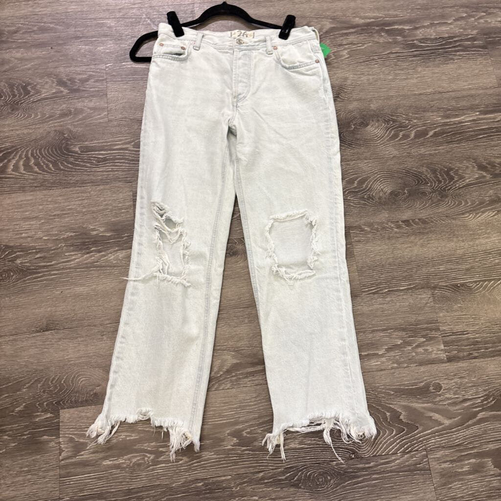Free People Ripped Straight JEANS 26