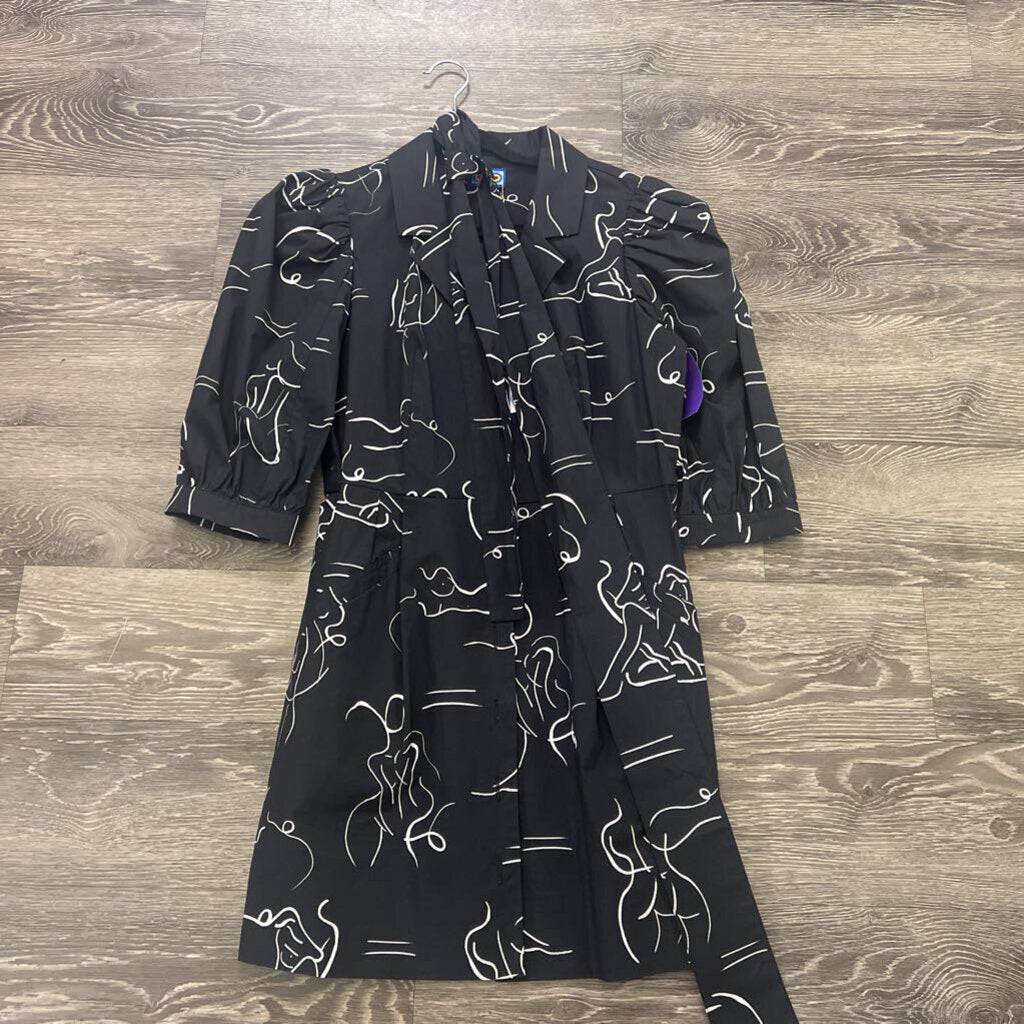 LHD NWT Print w/ Tie DRESSES 8