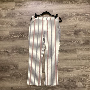 Free People Striped Straight Leg PANTS 4