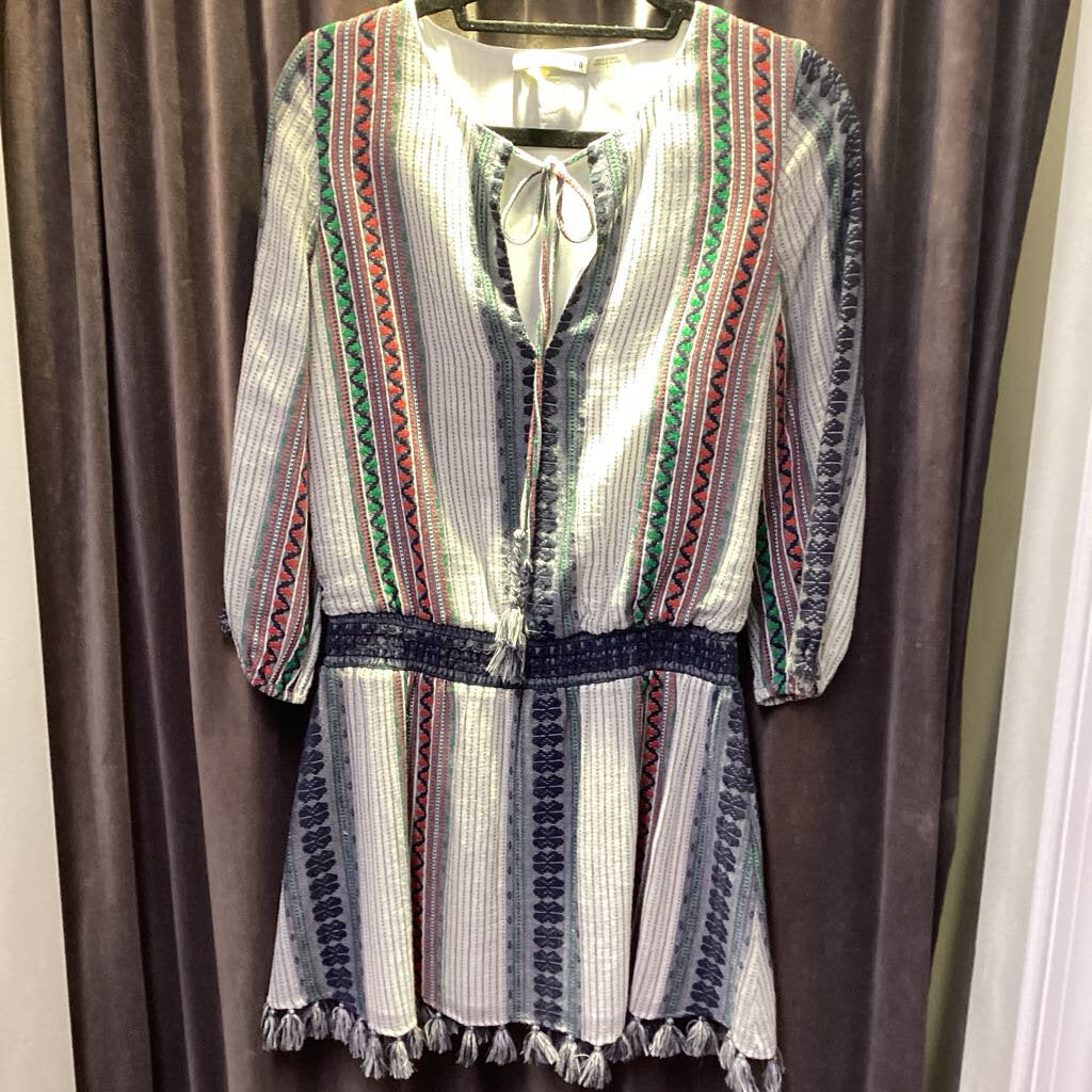Alice + Olivia Stripe Tie Fringe DRESSES 4