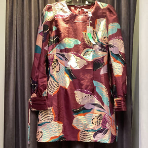 Hutch NWT Floral LS DRESSES S