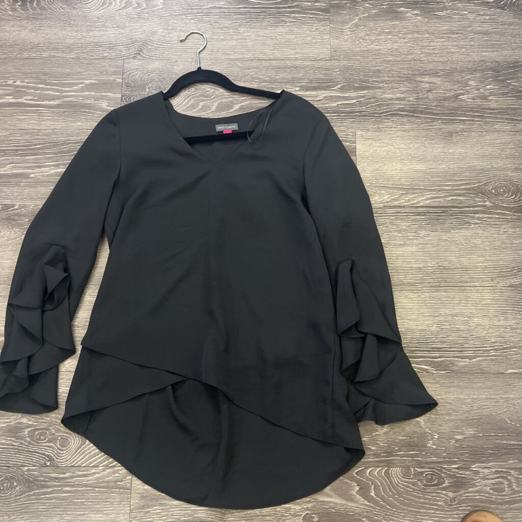 Vince Camuto Ruffle Bell Slv TOPS S