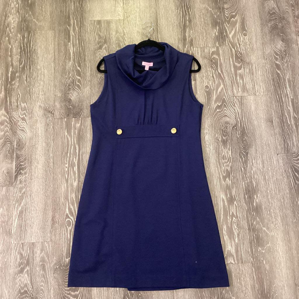 Lilly Pulitzer Cowl Neck Sleeveless Knit DRESSES L
