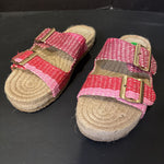 Load image into Gallery viewer, Haute Hippie Woven Birk Like Sandals SHOES 7.5
