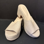 Load image into Gallery viewer, Chocolat Blu Chunky Slide Wedge SHOES 8
