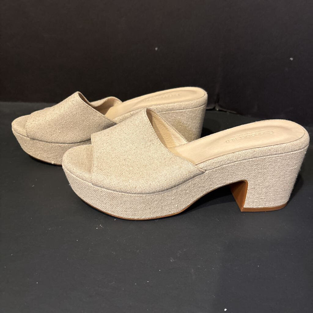 Chocolat Blu Chunky Slide Wedge SHOES 8