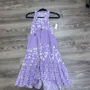 Ros Garden Floral Print Tiered DRESSES M