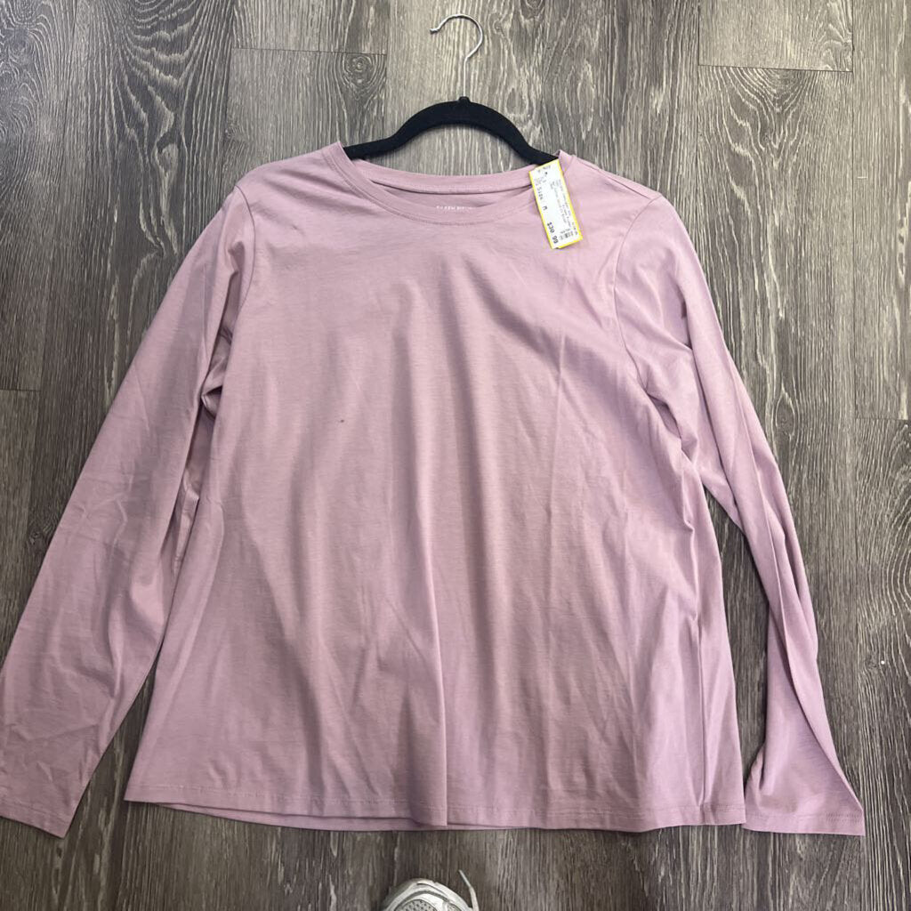 Eileen Fisher NWT Cotton Solid LS TOPS M