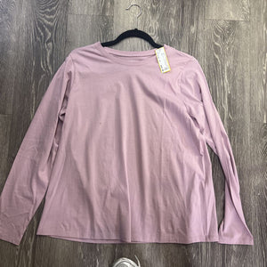 Eileen Fisher NWT Cotton Solid LS TOPS M