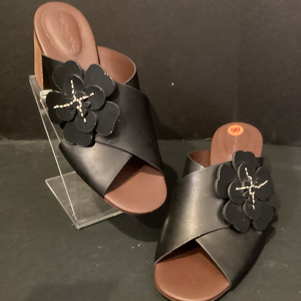 See By Chloe Leather Floral Block SHOES 40.5