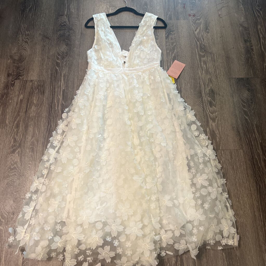 BHLDN 3D flower print EVENING M