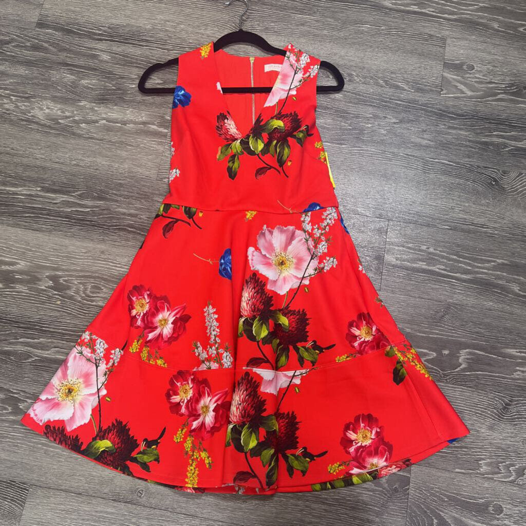 Ted Baker Floral Print V neck DRESSES 3