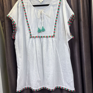 J Crew Fringe Detail Tunic COVER UPS L