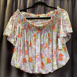 Free People Off Shoulder Cropped TOPS S