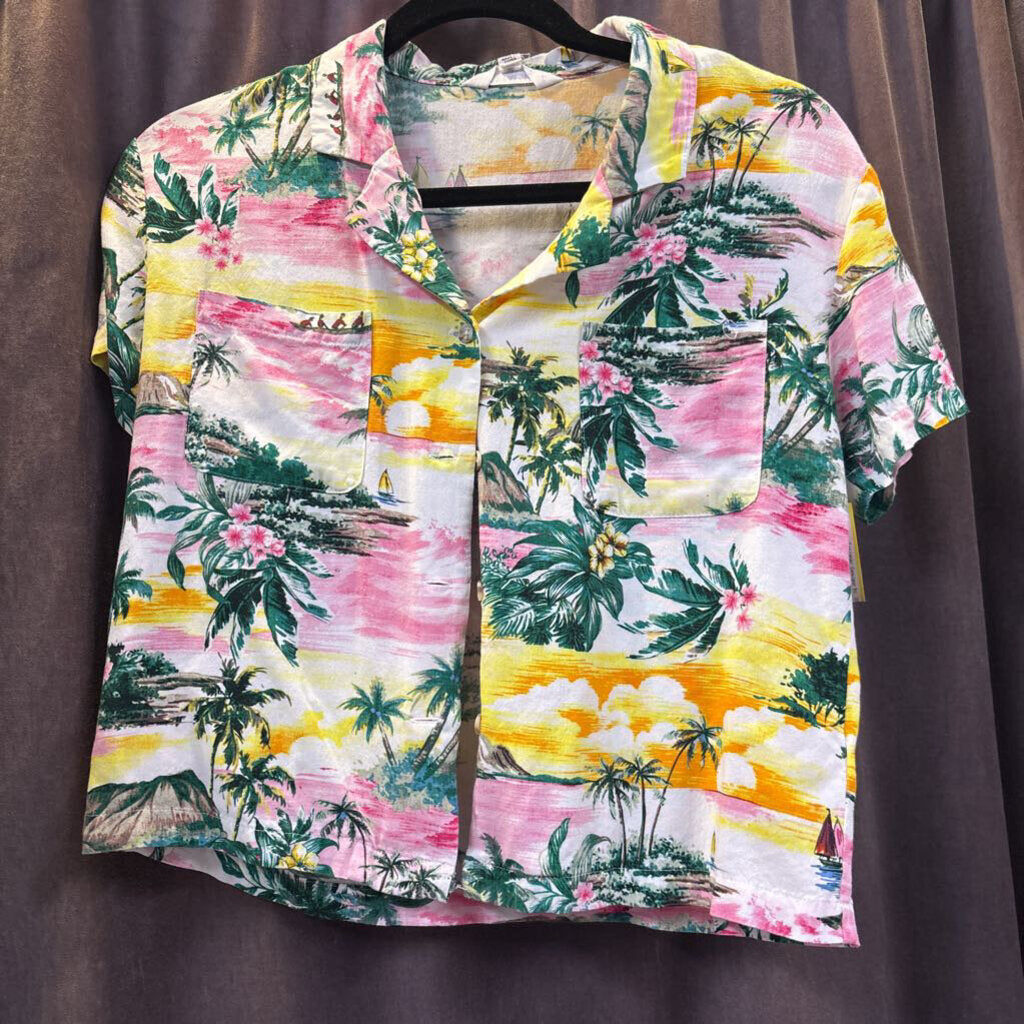 BB Dakota Hawaiian Cropped TOPS XS