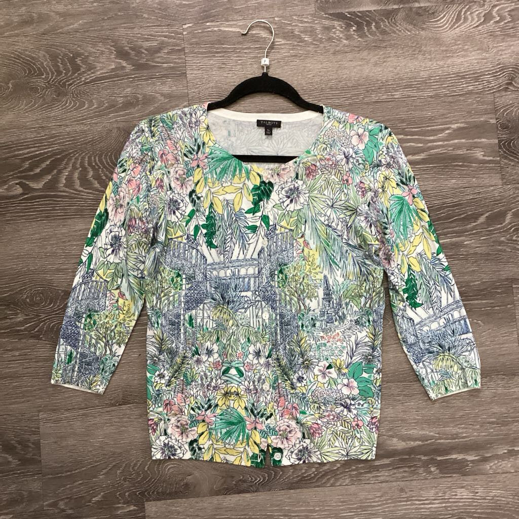 Talbots Floral Cardigan SWEATERS Sp