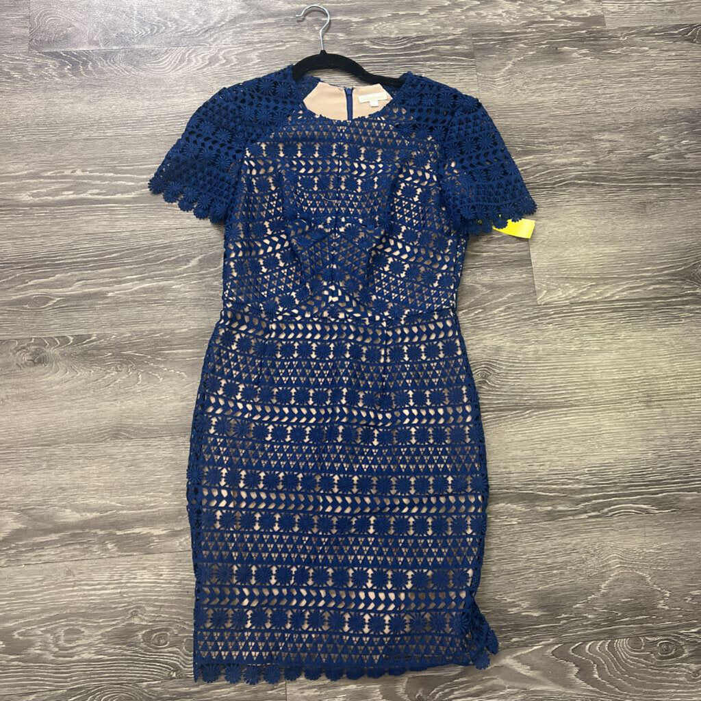 Shoshanna Cut Out Lace Overlay DRESSES 2