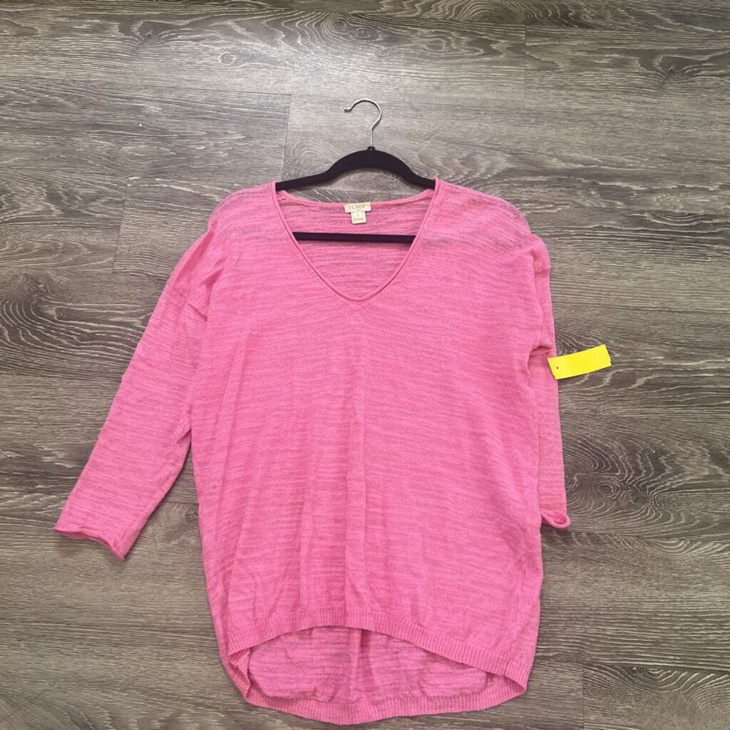 J Crew Vneck Knit Light SWEATERS S