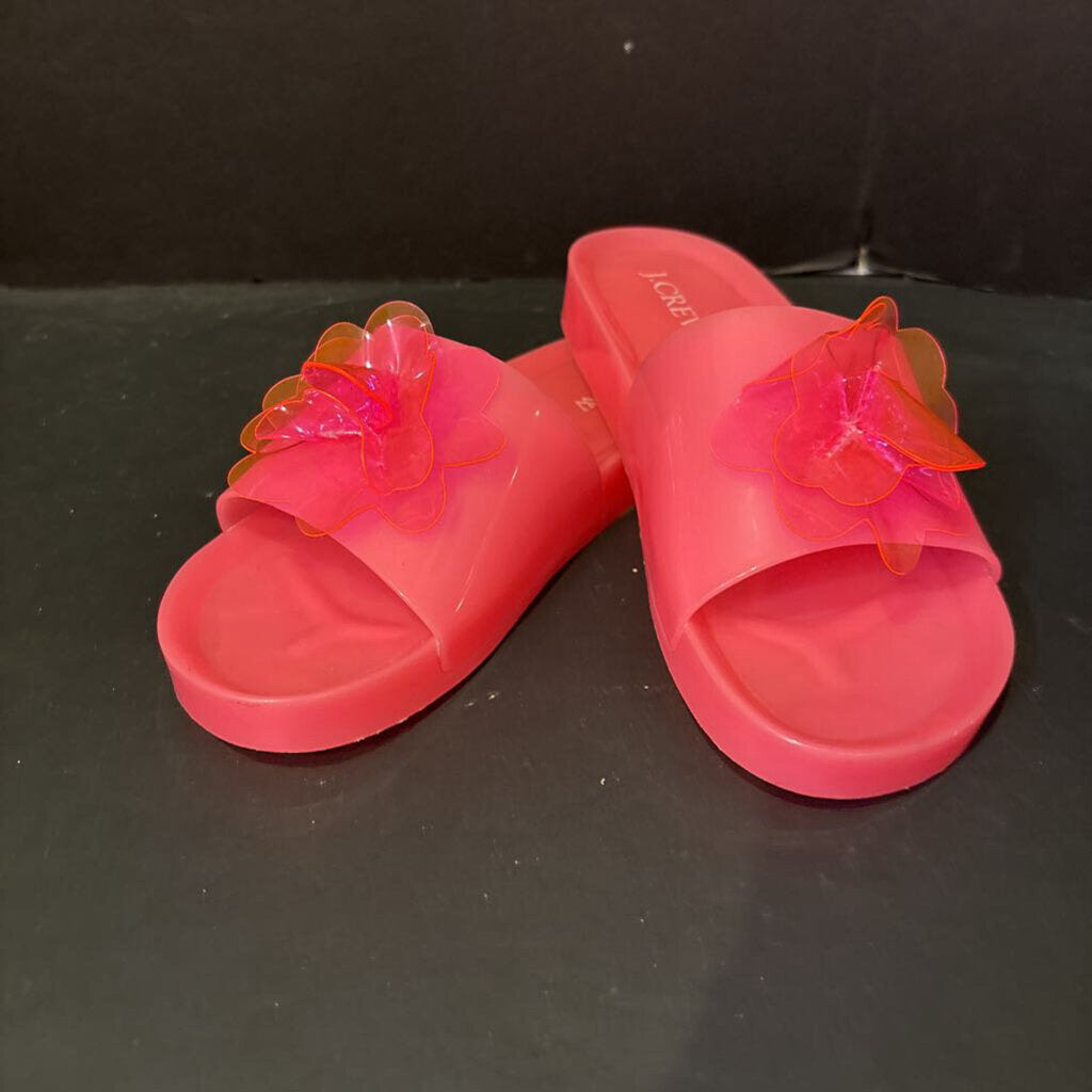 J Crew Plastic Flower Slides SHOES 6.5