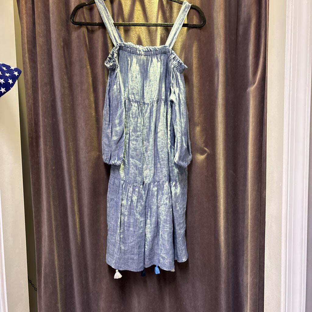 Vineyard Vines Chambray Cold Shoulder DRESSES XS