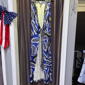 DVF Printed Wrap Dress Sleeveless DRESSES 6