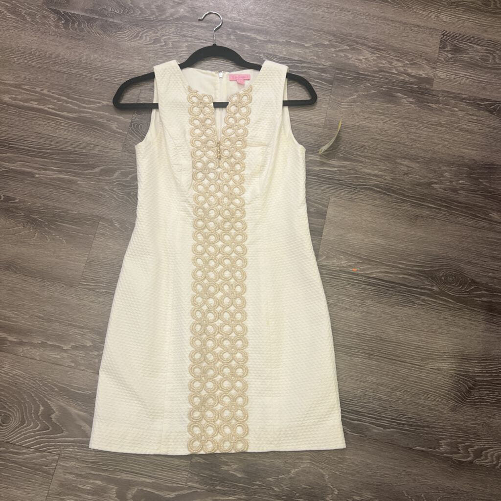 Lilly Pulitzer Embroidered Zip Front DRESSES 0