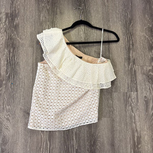 J Crew One Shoulder Textured TOPS 0
