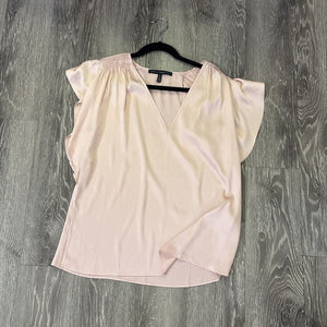 WHBM Vneck Flounce Sleeve TOPS M