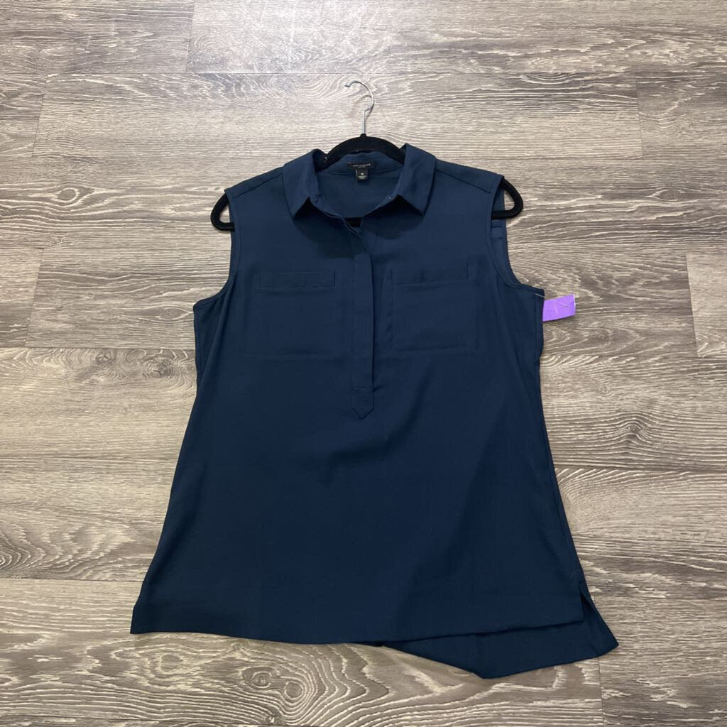 Ann Taylor Double Pocket Sleeveless TOPS M