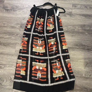 Nic & Zoe Aztec Face Print SKIRTS XS