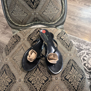 Valentino Flower Rubber FlipFlops SHOES 39