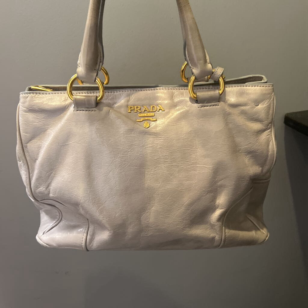 Prada Vitallo Shine Leather HANDBAGS M