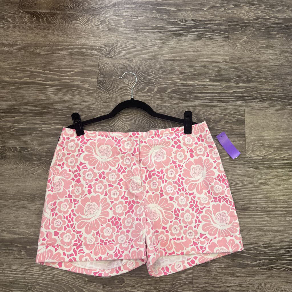 Lilly Pulitzer Flower Print Cuffed SHORTS 12