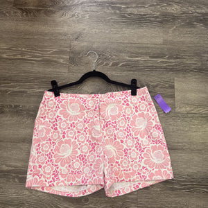 Lilly Pulitzer Flower Print Cuffed SHORTS 12