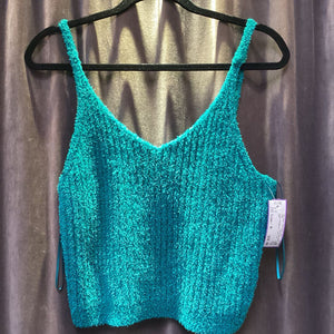Anthropologie Fuzzy Spaghetti Tank TOPS M