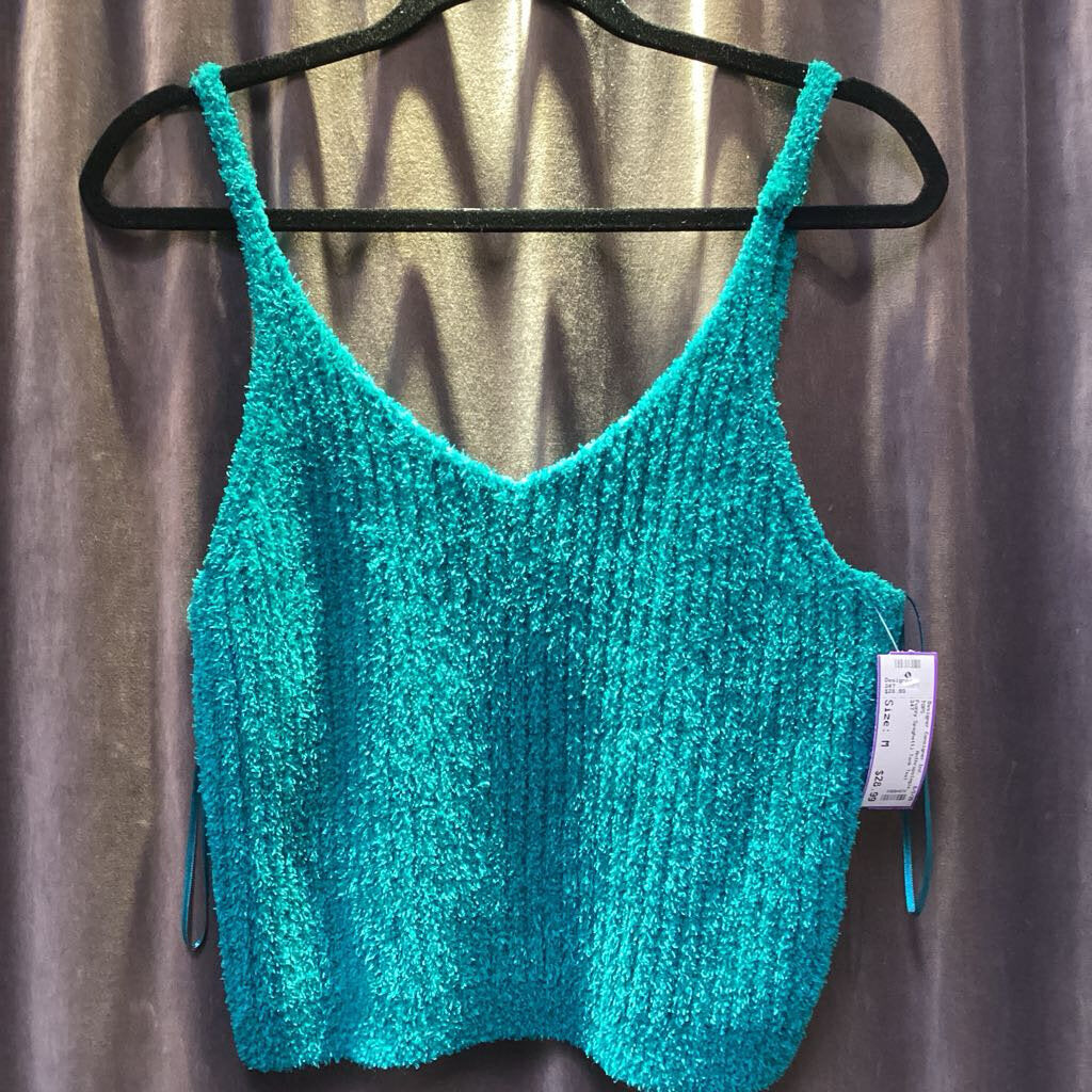 Anthropologie Fuzzy Spaghetti Tank TOPS M