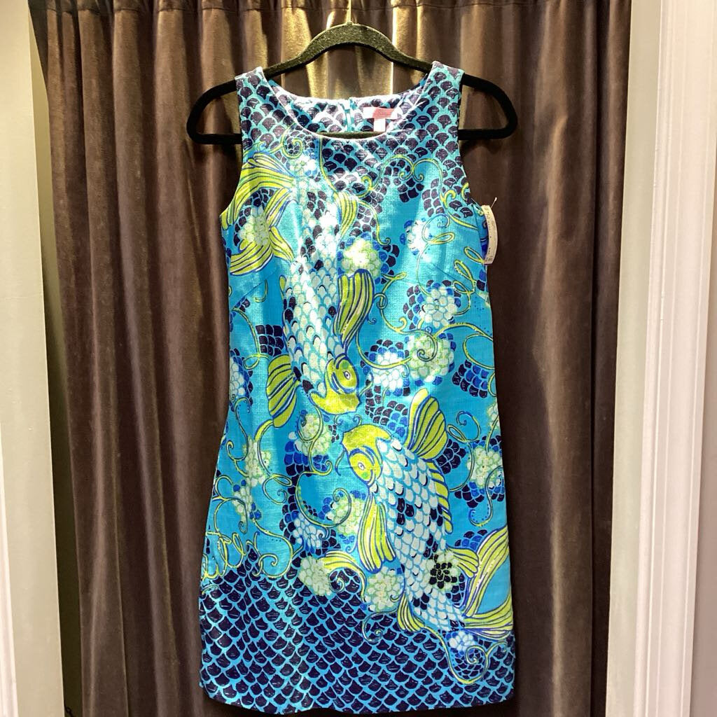 Lilly Pulitzer Goldfish Printed Sleeveless DRESSES 4