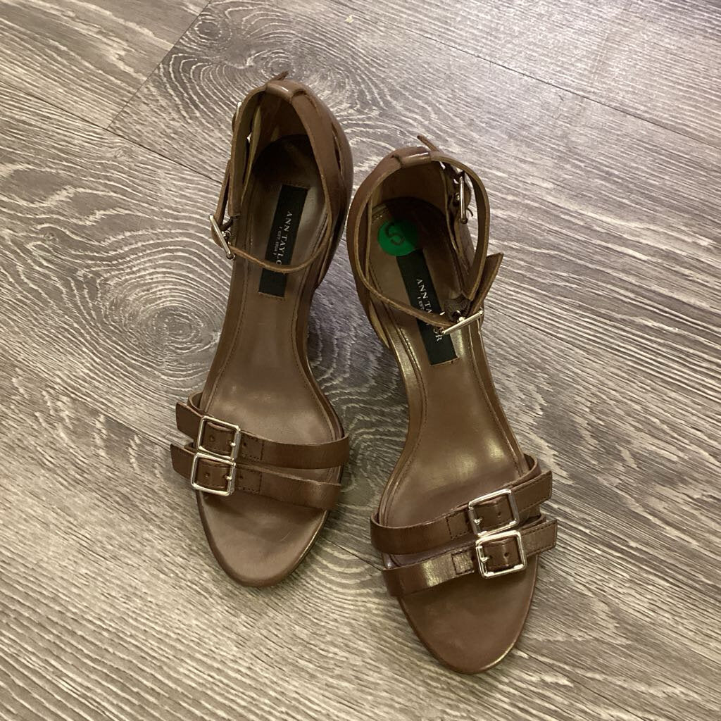 Ann Taylor Double Buckle Heels SHOES 5