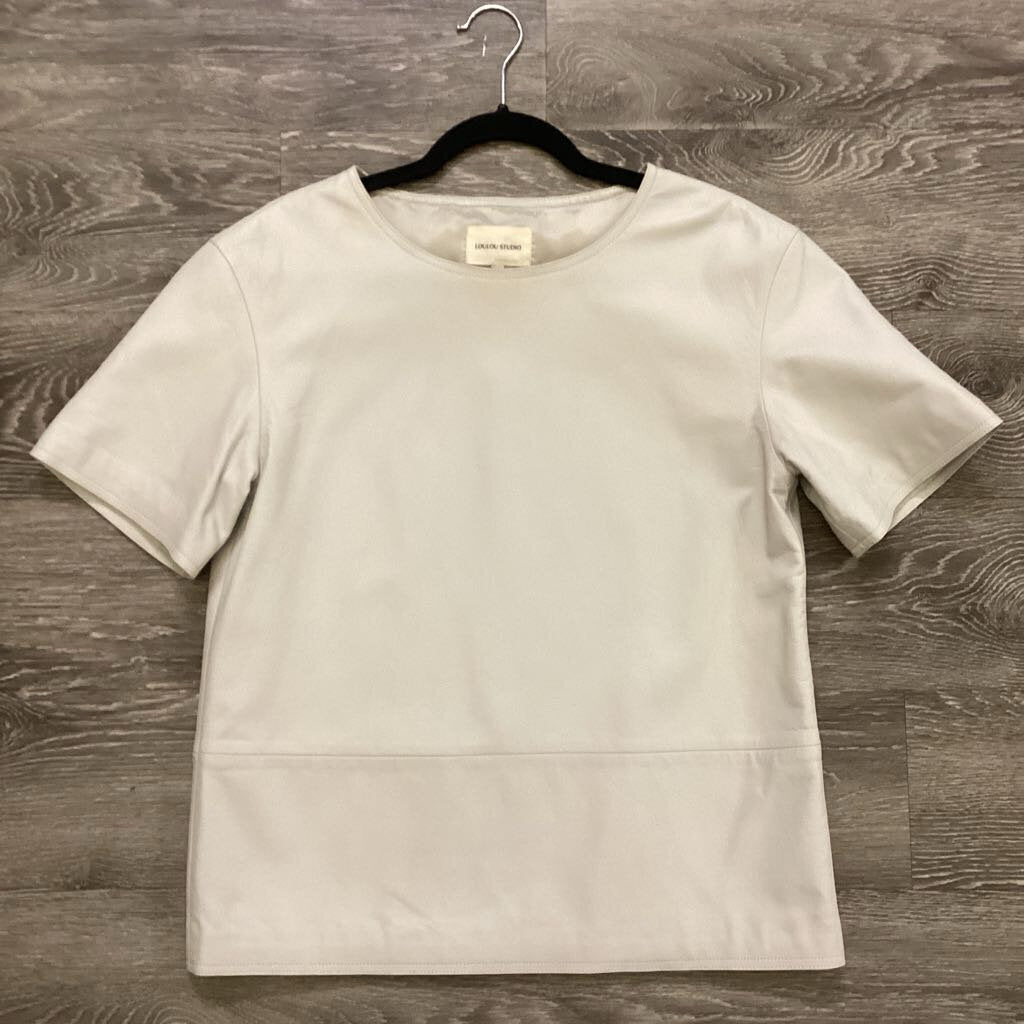 LOuLou Studio Leather SS Tee TOPS M