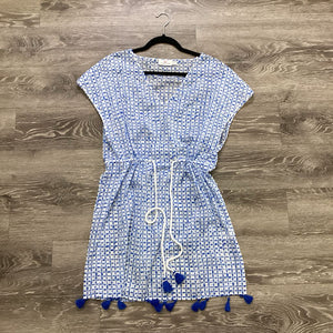 Vineyard Vines Patterned Vneck Tassel Bottom DRESSES M