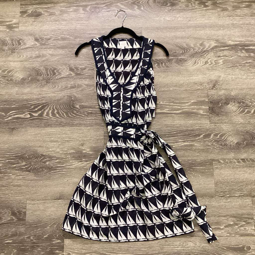 Milly Sailboat Print Sleeveless DRESSES S