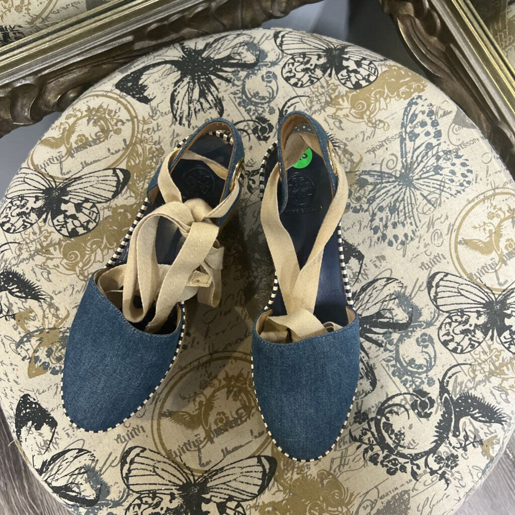 Tory Burch Tie Up Espadrilles SHOES 5.5