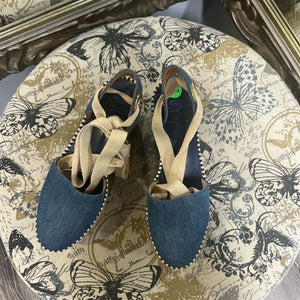 Tory Burch Tie Up Espadrilles SHOES 5.5