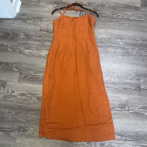Crescent NWT Linen Spaghetti Strap Maxi DRESSES M