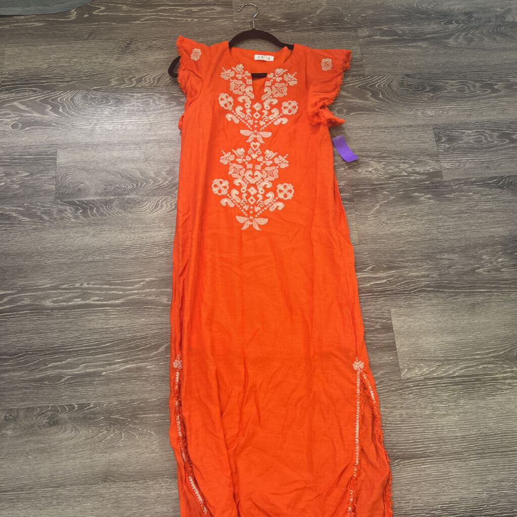 THML Embroidered Fringe Detail DRESSES XS