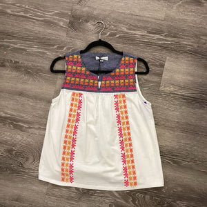 THML NWT Chambray Top Embroidered TOPS M